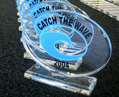 3-Color silk screened awards